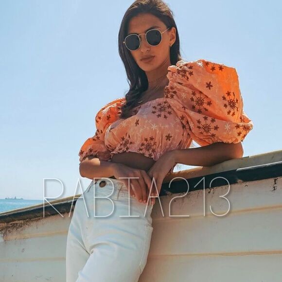 ZARA EMBROIDERED VOLUMINOUS TOP  - Picture 3 of 16